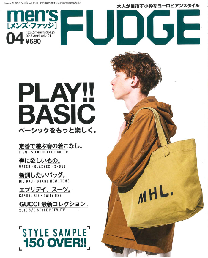 men’s FUDGE（メンズファッジ）にＭＯＲＧＡＮが掲載されました。